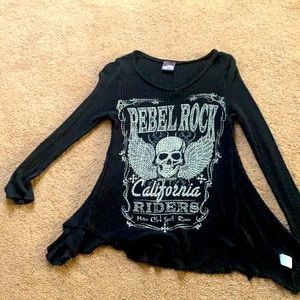 Vocal size M Waffle long sleeve top
